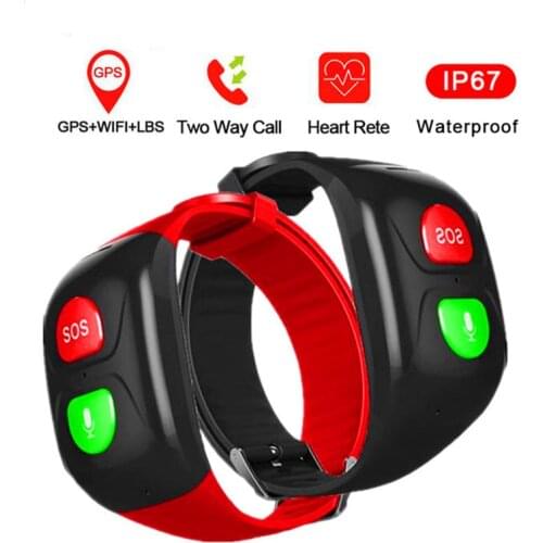 Smart Gps watch gps Bracelet IP67 Waterproof old& Kids SOS Emergency Auto-Dialer Health Reminder elderly care