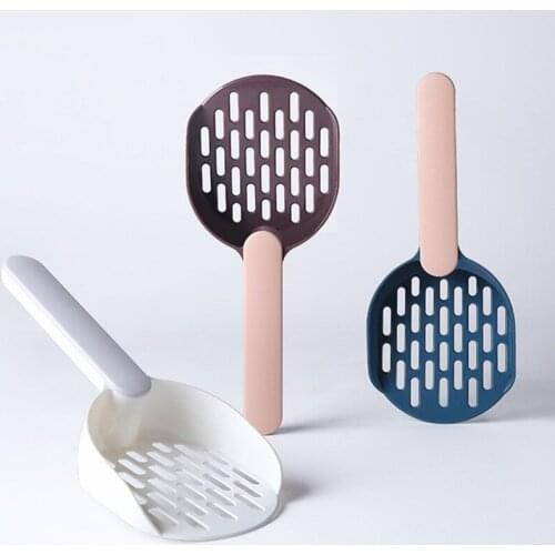 Pet Litter Scoop Instant Filter Cat Scoop Pick Up Bag Dispenser Kitten Puppy Litter Deep Shovel Screen With Sturdy Long Handle