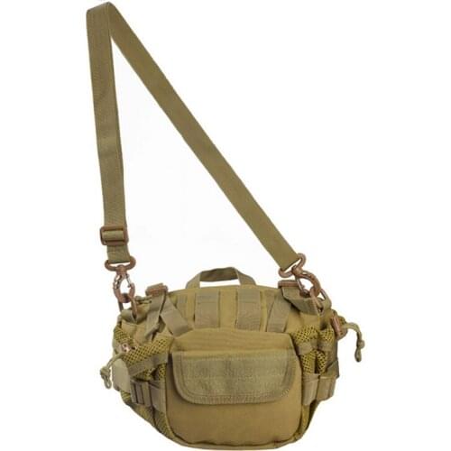 B63 Camping riding mountaineering outdoor multi - functional pockets tactical camouflage pockets mobile phone waterproof bag