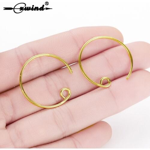 Cxwind Boho Gold Open Round Earrings For Women Girl Spiral Wire Earrings 2019 Fashion Geometric Earing Jewlery Brincos