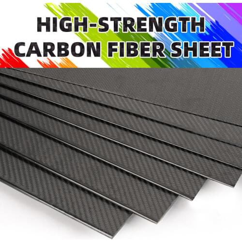 1pcs 0.3mm Thickness 400x500mm 400x250mm 500x500mm 100% Carbon Fiber Plate Panel Sheet With 3K Plaine Weave Glossy Surface