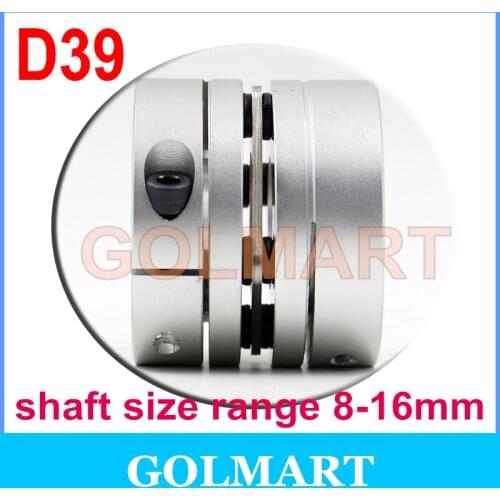 1pc Flexible Single Diaphragm Disk Coupling Bore Diameter 8/10/11/12/14/15/16mm Disc Coupler Motor OD 39mm* Length 34mm