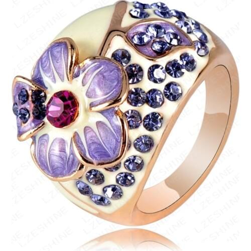 Кольца с кристаллами AENINE China At AliExpress