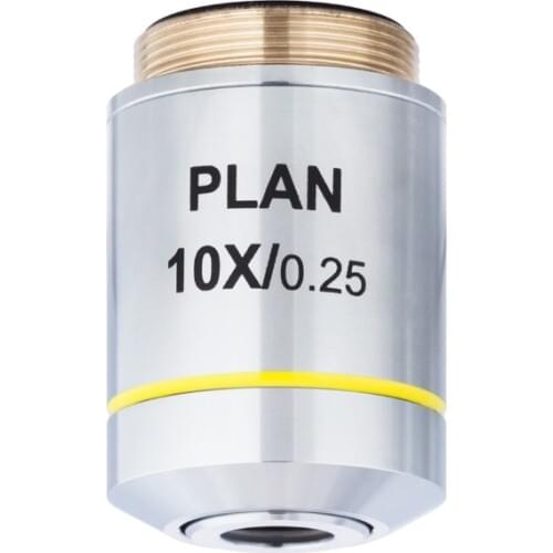 AmScope 10X Plan Achromatic Objective Lens for Infinity-Corrected Metallurgical Microscopes PL10X-INF-V300