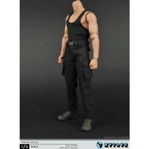 1:6 Scale Male Figure clothes Accessory Vest+Pants Rambo Combat uniforms for 12" Action figure doll,not include body and weapon