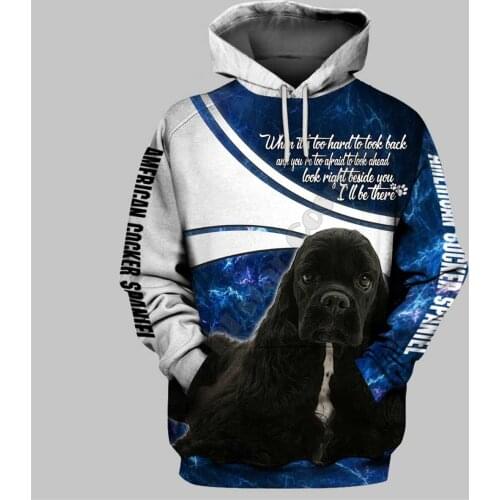 American Cocker Spaniel 3D Printed Hoodies Funny Pullover Men For Women Funny Sweatshirts Animal Sweater Drop Shipping