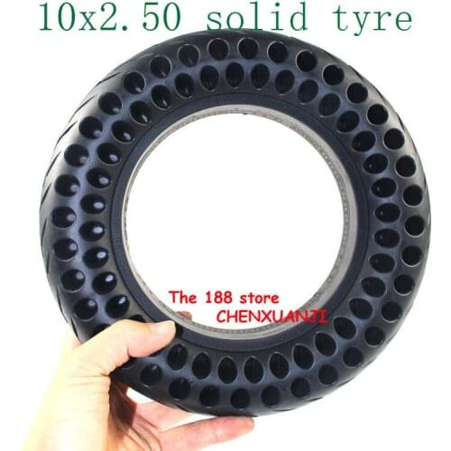 Free Shipping 10Inch Solid Tyre10x2.50Tire Fits Electric Scooter Balance Drive Bicycle Tyre 10x2.5Inflatable Tyre and Inner Tube