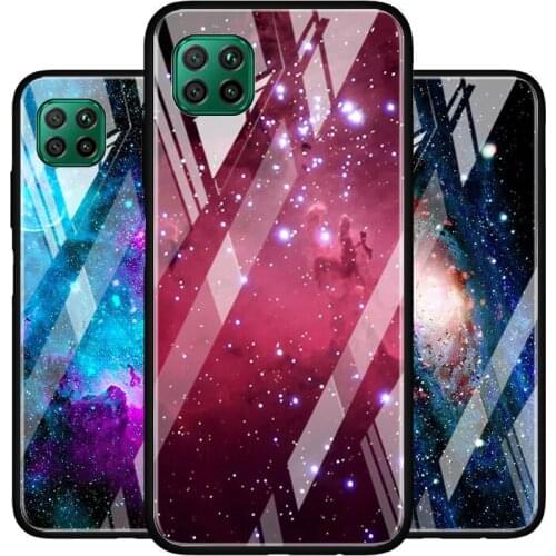 Vastness Universe Star Tempered Glass Cover For Huawei P40 P30 P20 P10 P Smart Z Pro Plus Lite 2020 2021 Phone Case