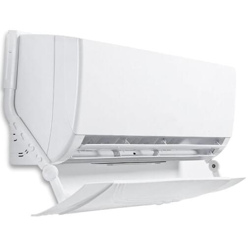 Air Conditioner Wind Deflector Telescopic Adjustable Angle Anti-Condensation Wadding Easy Installation Anti-wind Baffle Cover