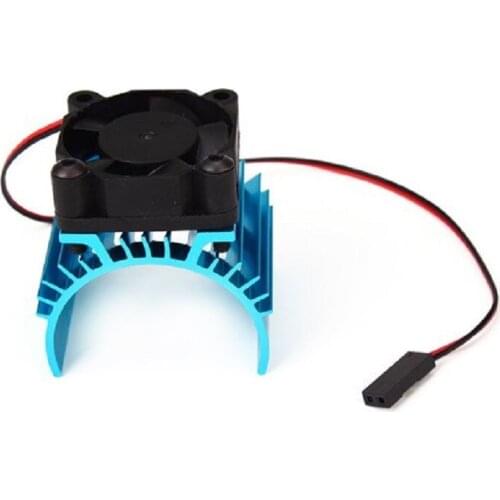 Hot For Sale Blue RC Parts Electric Car Motor Radiator Cover Cooling Fan for 1:10 HSP RC Car 540 550 3650 Engine Power Radiator