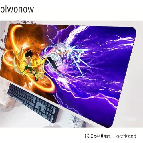 Hunter x hunter mousepad gamer Mass pattern 800x400x3mm gaming mouse pad best seller notebook pc laptop padmouse ergonomic mat