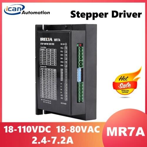 ICAN Digital Stepper Motor Driver 18-80VAC 2.4-7.2A MR7A High Precission CNC Step Motor Driver For Nema34
