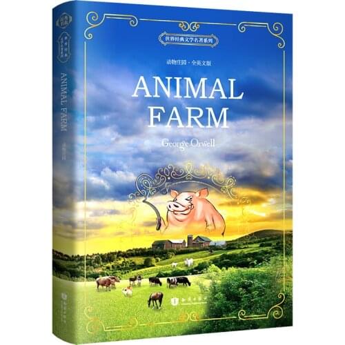 Book for Adult Children Animal Manor English Version George Orwell Animal Farm Reading Books World Famous Literature Novels