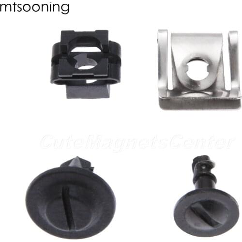 Mtsooning 10set Car Engine Cover Undertray Clip Screws 8D0805121 for Audi A4 B6 A5 A6 A7 VW Passat B5 Skoda Superb I