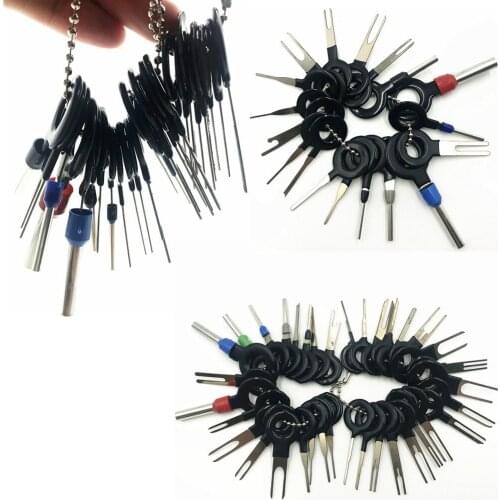 26pcs/18pcs Automotive Plug Terminal Remove Tool Set Key Pin Car Electrical Wire Crimp Connector Extractor Kit Accessories