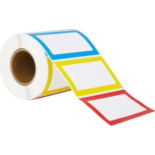 300pcs/Roll Label Stickers Writable 4 Colors Type Roll Stickers For Home Kitchen Drawer Food Convenience Label Stickers