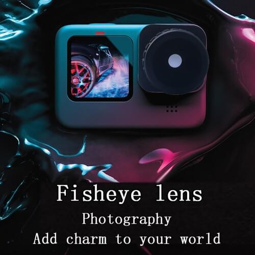2021 new GoPro9 Sports Camera Fisheye Lens Accessories Hero9 Fisheye Filter External Lens Camera Accessories HD