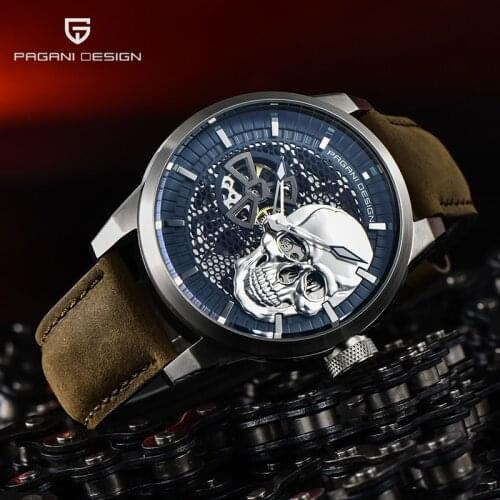 PAGANI Design 2021 New Top Brand Casual Men' Automatic Mechanical Watches Stainless Steel Waterproof Hollow Design Fashion Watch