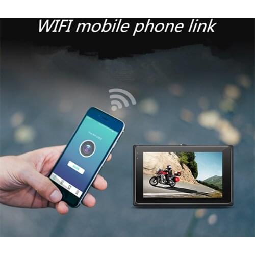Motorcycle Driving Recorder 1080P HD Locomotive Electric Car Electric Bicycle Cable Waterproof Double Lens Wifi