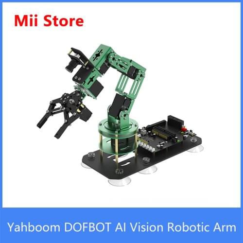 Jetson Nano 4GB B01 Robot Arm contains 6 HQ servos and HD camera 2 in 1 kit compatible with Raspberry Pi Micro:bit