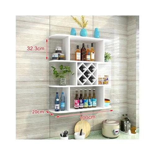 Wine rack wine cabinet wall hanging Restaurant Hotel hanging wall wine rack diamond lattice household customization