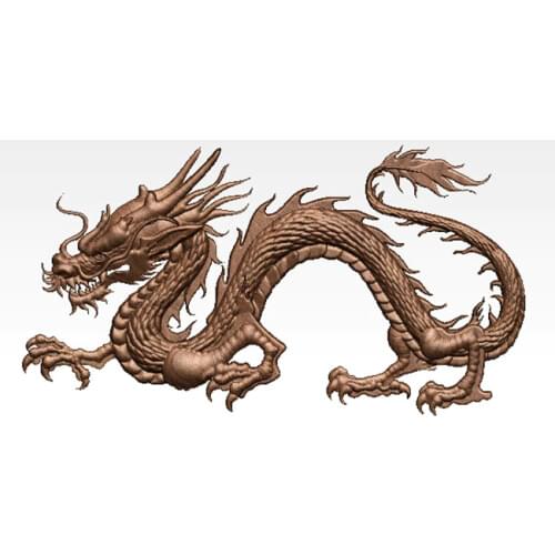High Quality New Dragon 3D STL Model for CNC Router 3D Printer Artcam Aspire Relief Decor
