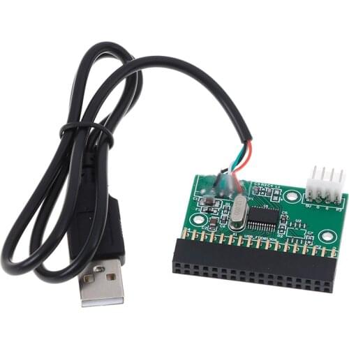 1PC 1.44MB 3.5" floppy drive connector 34 PIN 34P to USB cable adapter PCB board Adapter cable
