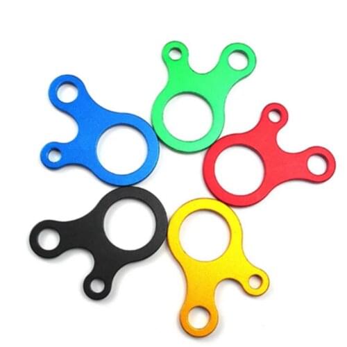 10pcs/Lot Tent Wind Rope Tensioner Aluminum Alloy Cord Rope Knotting Buckle Multi-purpose Tent Accessories CNC 3-hole