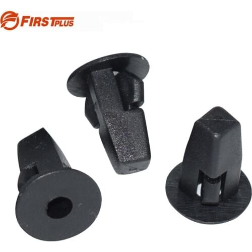 100 x Plastic Clips Car Fender Front Bumper Door Trim Panel Rivets Auto Fastener Clip Black