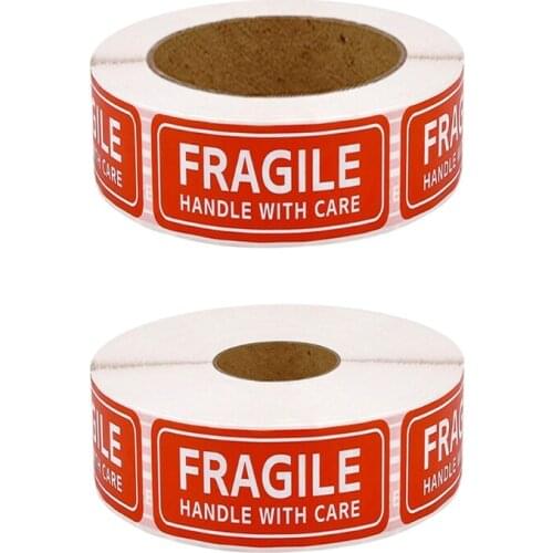H05B 150/500 Pcs "FRAGILE" Warning Labels Stickers Please Handle with Care Sign Decal