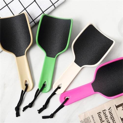 1pcDouble Sided Nail Foot File Feet Care Reusable Tools Curved Rasp Coarse Concave Callus Remover Pedicure Washable Hanging Loop