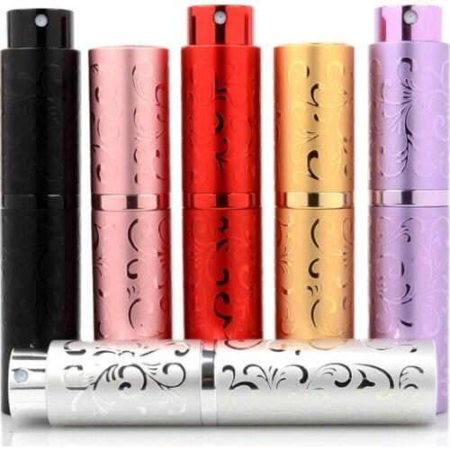 500pcs New Fashion Refillable 10ml Empty Metal Mini Travel Portable Spray Perfume Bottle Atomiser