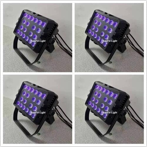 8pieces 20x18w 6in1 led rgbwa uv wall washer dmx512 waterproof flodd led par light ip65 lyre wash led rgbwa uv 18w