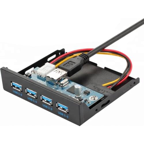 3.5 inch 4 Port USB 3.0 Computer Case Floppy Drive Bay Expansion Front Panel For Custom Desktop Computer