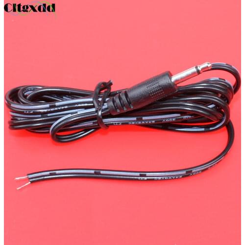 Cltgxdd 20pcs 3.5mm Mono Headset jack male plug line , 2pole 3.5mm audio jack DC audio power cable charging cord length:1.5m