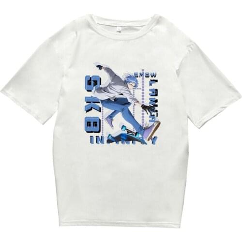 Summer Men T Classic Anime Sk8 The Infinity Printed T-Shirt Cartoon Skateboard Boys Graphic Cool Harajuku Top Tee