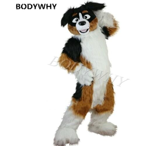 Halloween Wolf Fox Husky Dog Fursuit Furry Costume Mascot Outfit High Quality Costume Character Cosplay Birthday Party Dress