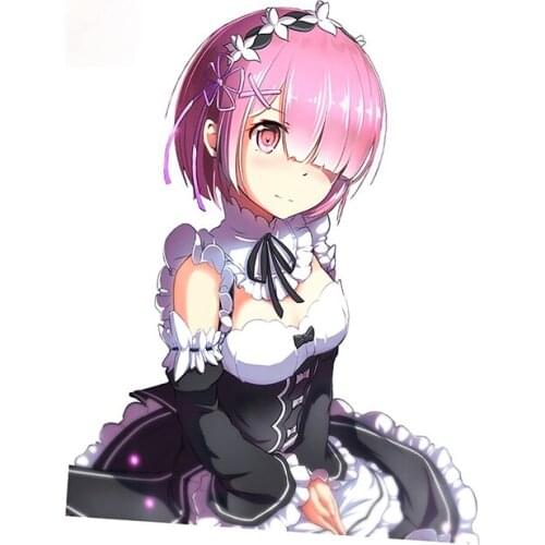 Personality Ram Re Zero Car Truck Decal Bumper Window Personality Creative Car Stickers Fashion DIY Decoration Suitable for Car