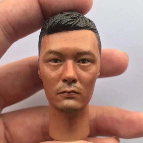 1/6 Scale ShawnYue Head Sculpt Invisible Target Male Soldier Asian Boy Head Carving Model for 12in Action Figure Toy