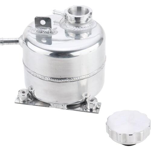 Mayitr 1pc 1.4L Alloy Radiator Coolant Expansion Tank Polish For Mini Cooper S Convertible 2002-2008 R52 R53 Parts Accessories