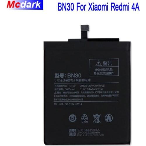 Mcdark Xiaomi Redmi 4A Phone Batteries