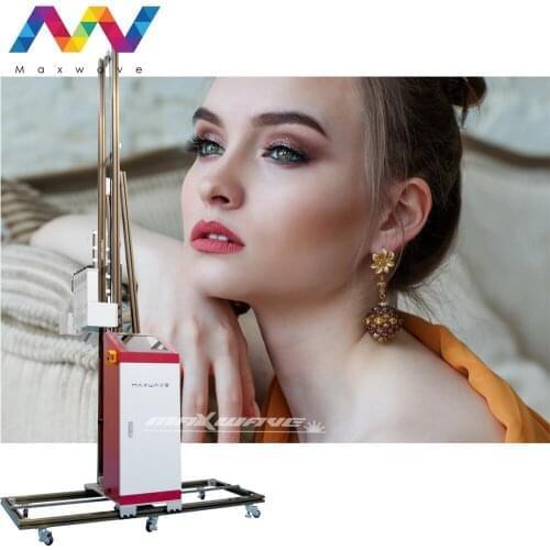 Wall Printing Machine 3D Vertical Wall Printer/3D background wall painting Digital Varnish Inkjet Printer