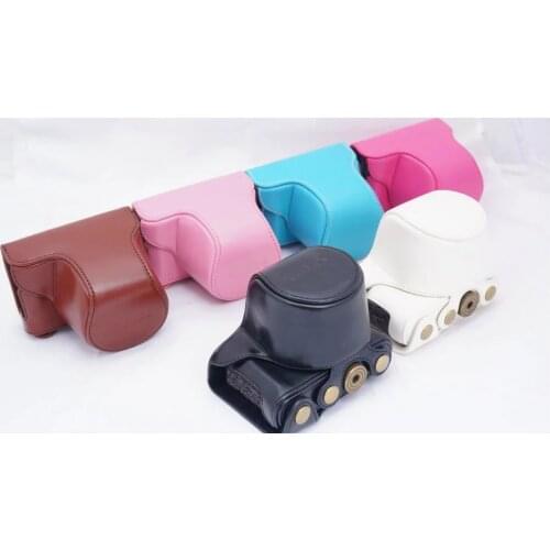 New PU Leather Camera Bag Case For Panasonic Lumix GM1 GM2 GM5 Camera Case cover Pouch With Strap