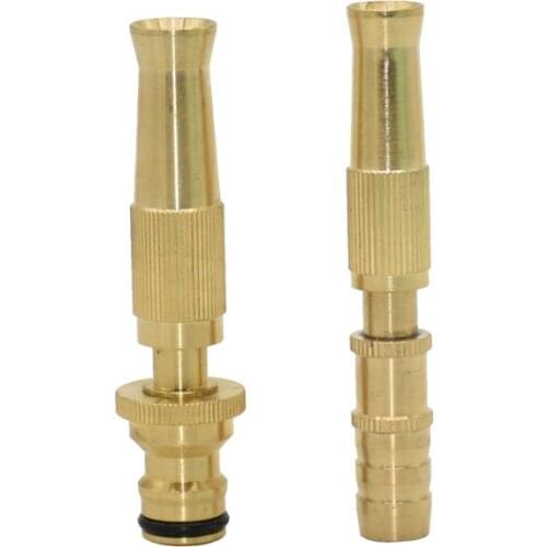 Garden Irrigation Spray Gun Adjustable Brass Sprinkler 1/2 Garden Hose Sprinkler System Car Wash lawn Watering Water Gun 1 Pc