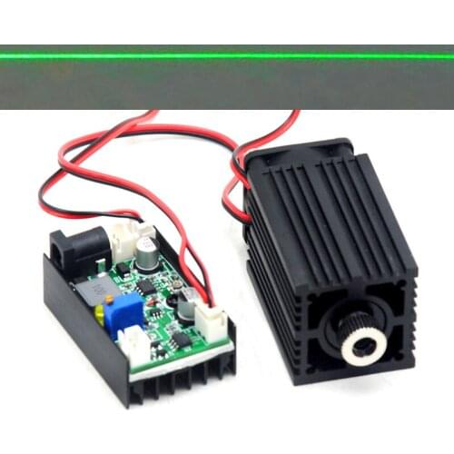 Industrial 532nm 100mW Green Laser Diode Module Focusable Line Positioning TTL 12V Driver