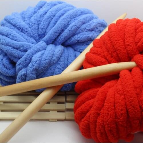 20mm250g/roll Thick Bulky Wool Yarn Soft Chunky Hand Knitting Hat Scarf Blanket Arm Knit Yarn Laine Chunky width