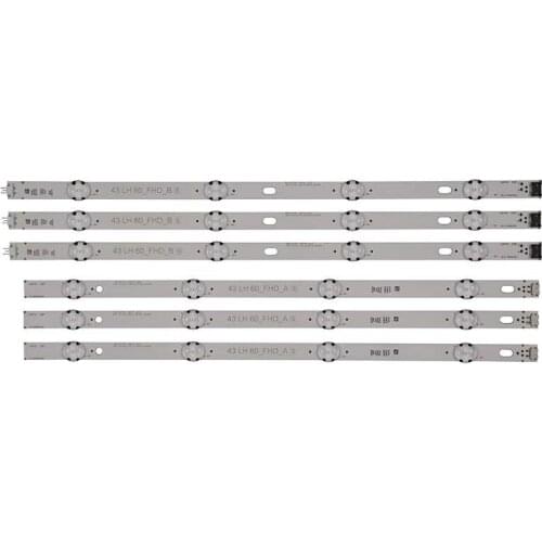 LED Backlight strip 8 lamp For LG Innotek 43inch UHD 1Bar 24EA 43uh619v 43UH610V 43UH6030 UF64 UHD_A 43LH5700 43LH60FHD 4.8