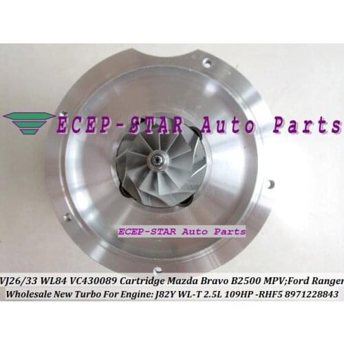 RHF5 VJ26 VJ33 WL84 VC430089 Turbo CHRA Cartridge Turbocharger Core For FORD Ranger For MAZDA Bravo B2500 MPV J82Y WL-T 2.5L