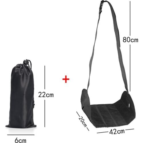 Comfy Airplane Foot Hammock Premium Memory Foam Office Foot Small Hammock