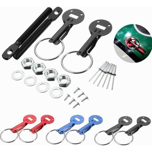 Universal 3 Color Alloy Racing Car Vehicle Bonnet Hood Fasten Pin Pins Lock Latch Mount Kit For Honda For Ford For BMW For Benz